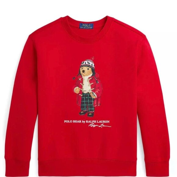 Polo Ralph Lauren Bear Print Crew Neck Sweatshirt - Picture 1 of 9